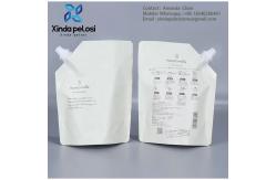 China Customized Printed Hair Mask Shampoo Laminated Plastic Stand Up Pouch With Spout supplier