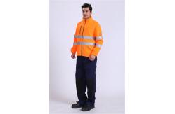 China 360gsm Cold Weather Workwear OEM Hi Vis Work Jacket With Flap supplier