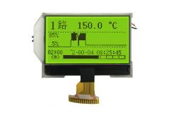 China STN Yellow Green Monochrome Graphic LCD Display 128x64 Positive 3.3V SPI supplier