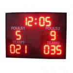High Brightness LED Basketball Scoreboard 8'' Inch Digit Height With Stand for sale