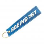Corporate BOEING 767 Keyring - Anti-Fade Polyester Design with Custom Laser Text for sale