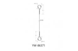 China 304 Stainless Steel Security 1x7 IWRC Sling With Double Hook End YW86370 supplier