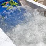 3KW Bubble Circulating Surfing Fruit And Vegetable Washing Machine Ozone Sanitization Bubble
