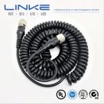 Round Parallel Flat Coiled Medical Cable Customized For High Voltage Wiring Harness Medical equipment connection cable for sale
