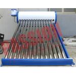 Low Pressurized Evacuated Tube Solar Hot Water Systems Economical Type for sale
