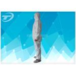 Durable Non Woven Fabric Disposable Coverall Suit White Chemical Resistant Coveralls for sale