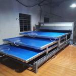 Eva Protective Film Glass Laminating Equipment / Machine With Three Layers for sale