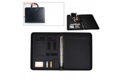 China Nontoxic Luxury Leather Business Portfolio Multiscene Recyclable With Power Bank supplier