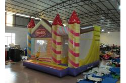 China Waterproof Funny Inflatable Jump House 5 X 5m , Kids Bounce House Silk Printing supplier