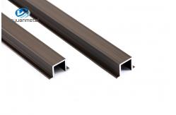 China 2.4m Aluminum U Profiles , Straight Edge U Shape Aluminum Channel ODM Available supplier