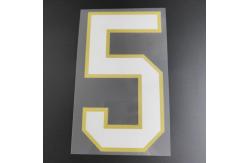 China Custom Iron On Jersey Number Heat Transfers Football Jersey Letters And Numbers supplier