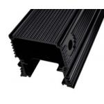 Black Anodized Aluminum Extrusions For Electronics / Electrical Cover / Electronic Enclosure for sale