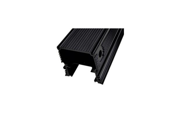 Black Anodized Aluminum Extrusions For Electronics / Electrical Cover / Electronic Enclosure