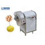 250KG/H Multifunction Vegetable Cutting Machine Ginger Cutting Machine , Electric Vegetable Cutter for sale