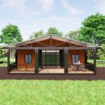 Prefabricated Modular Expandable Container House Residential House With Balcony Room Villa for sale