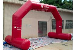 China High Strength Red Custom Inflatable Arch CE / UL Air Blower Easy Operation supplier