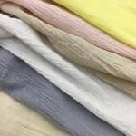 Breathable Washed Muslin Double Gauze 100% Cotton Fabric Fine finish for sale