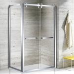 Polished Bathroom Shower Enclosure 8mm Tempered Glass Shower Cabin for sale