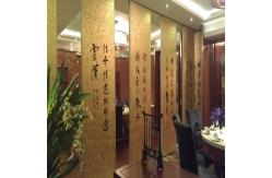 China Folding Removable Soundproof Partition Wall 85mm Thickness Melamine Surface supplier