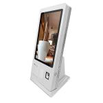 Touch Screen Restaurant Ordering Kiosk Mcdonald Kiosk Machine With Checkout Counter for sale