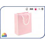 190gsm Coated Gloss Lamination Paper Gift Bag With Nylon Ropes Custom Dimension for sale