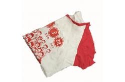 China White Printed T-Shirt 40kg 50cm Cotton Wiping Rags supplier