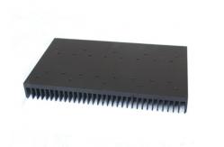 China Black Anodized Aluminum Heatsink Extrusion Profiles T66 With Finished Machining supplier