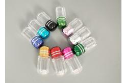 China 3g Mini Plastic Capsule Bottles ISO9001 Plastic Bottle With Metal Cap supplier