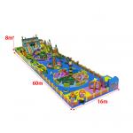 Inflatable Large Theme Park With Maze Obstacles Big Slides Ball Pool