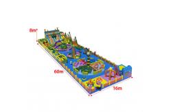 China Inflatable Large Theme Park With Maze Obstacles Big Slides Ball Pool supplier