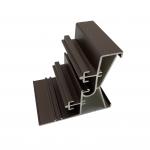 6063 T5 Brown Powder Coated Aluminium Extrusions for sale