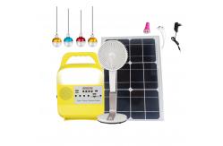 China Mini Portable 3pcs Saving Solar Charged Lighting System 3W Energy Panel LED supplier