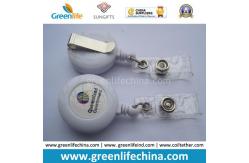 China Factory Direct White Lanyard Badge Reel for ID System Security supplier