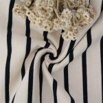 Breathable And Skin-Friendly Comfortable Healthy Striped Knit Fabric For T-Shirt for sale
