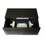 72 / 96 Core Black Box Fiber Optic Patch Panel With Single Mode Pigtail for sale