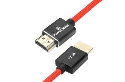 China Alvin's 8K Right Angle Micro HDMI Cable Coiled 48Gbps supplier