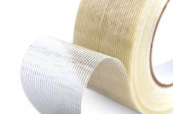 China Transparent Film Fiberglass Filament Mesh Tape High Adhesion Electrical Insulation supplier