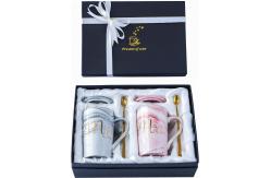 China 2 Pack 14Oz Personalised Mr And Mrs Mugs Set Dishwasher Safe supplier