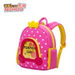 Lovely Pumpkin Angel Design Neoprene Toddler Backpack With Dots