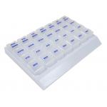 Plastic Bpa Free Pill Organizer Container 4 Times A Day Small With Tray Portable for sale