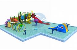 China Commercial Water Park Design With Swimming Pool Water Splash Pad For Children supplier