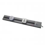 Aluminum Embedded Wall Movable Power Rail System Desktop Electrical Outlet Panel for sale