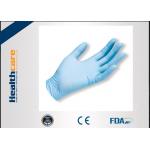 China Anti-Bacterial Nitrile Disposable Protective Gloves Blue Powder Free 100 Pcs Box manufacturer