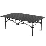 Outdoor Waterproof Aluminum Portable Camping Table For BBQ Party Square Roll Up Top for sale