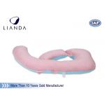 U Shape Maternity Body Pillow , Memory Foam Pregnancy Pillow Polyester / Cotton Fabric