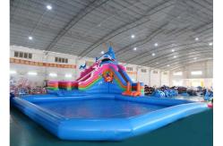 China Commercial Octopus Inflatable Water Parks For Kids / Blow Up Pool With Slide supplier