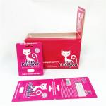 Hot Sale Male Capsule Enhancement Pills Packaging Card Box Printing Pink Pussycat Paper Card Promotion for sale
