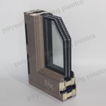 Household Two Layer Glass Broken Bridge Aluminum System Window With Anti-Theft Window for sale