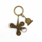 Custom Antique Copper Spinning Keychain Unique Keepsake for Enthusiasts