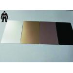 Plain Silver Anodized Engraved Aluminium Business Cards 85x54mm for sale